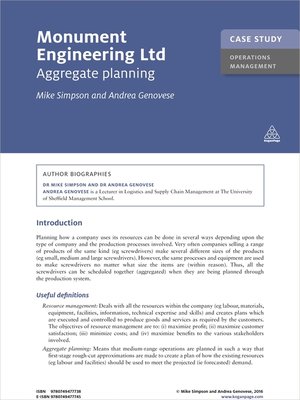 cover image of Monument Engineering Ltd